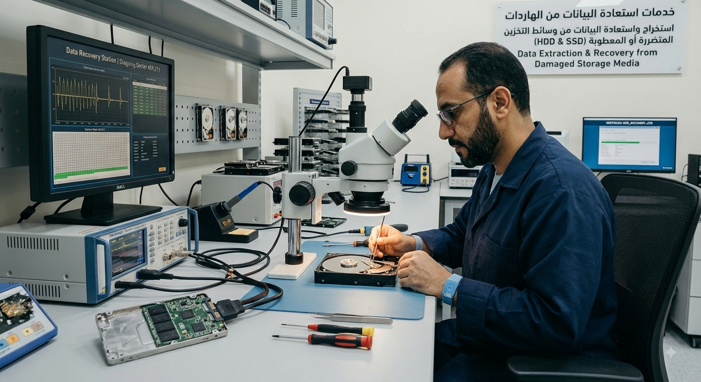 استخراج البيانات من الهاردات المضروبه سواء SSDاو HDD